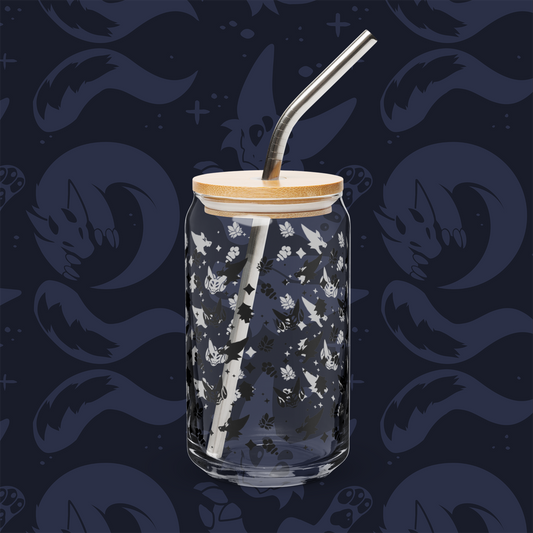 Wicker Cave - Glass Cup /w Lid