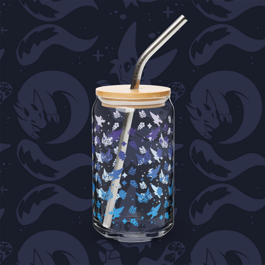 Wicker Cave - Glass Cup /w Lid