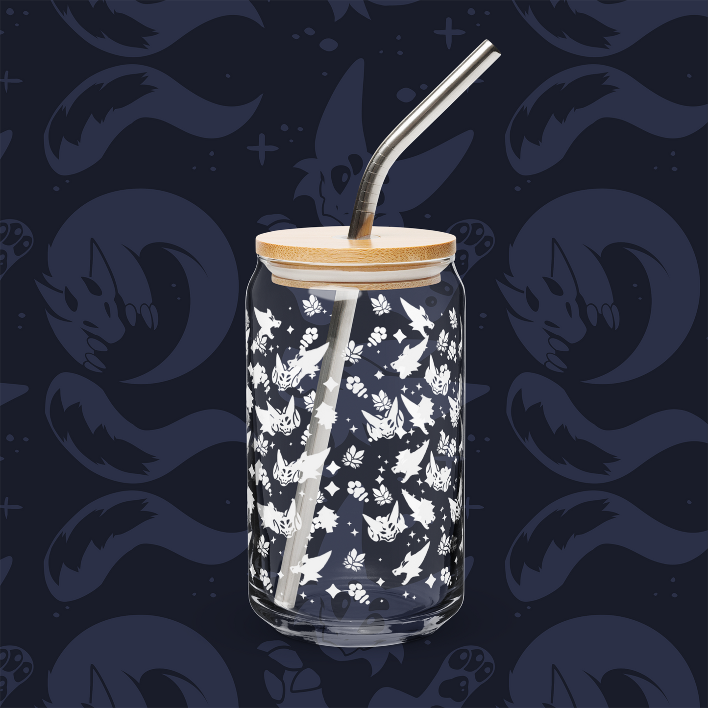 Wicker Cave - Glass Cup /w Lid
