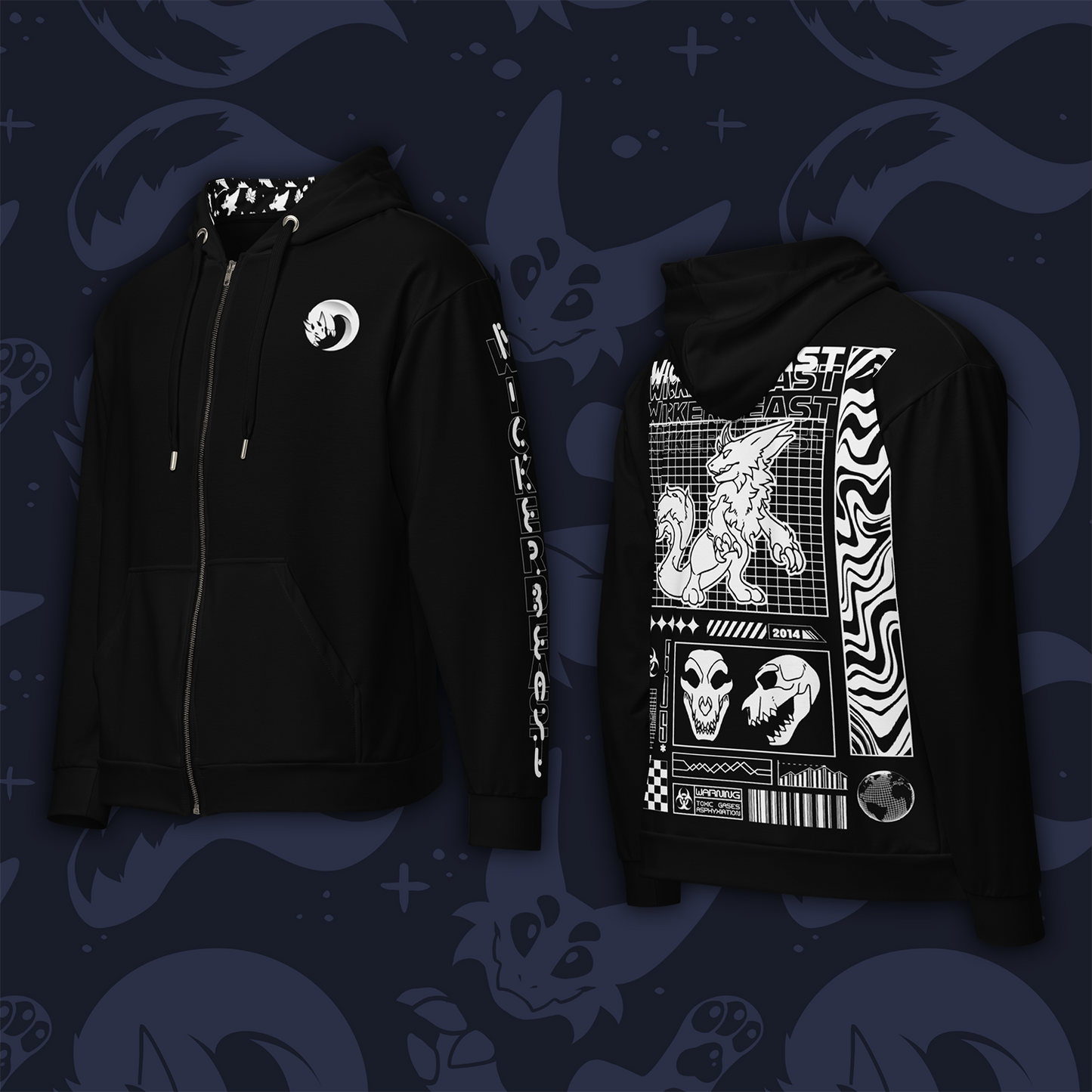 Wicker Cave - Wickerbeast Zip Hoodie