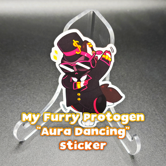 My Furry Protogen "Aura Dancing" Sticker