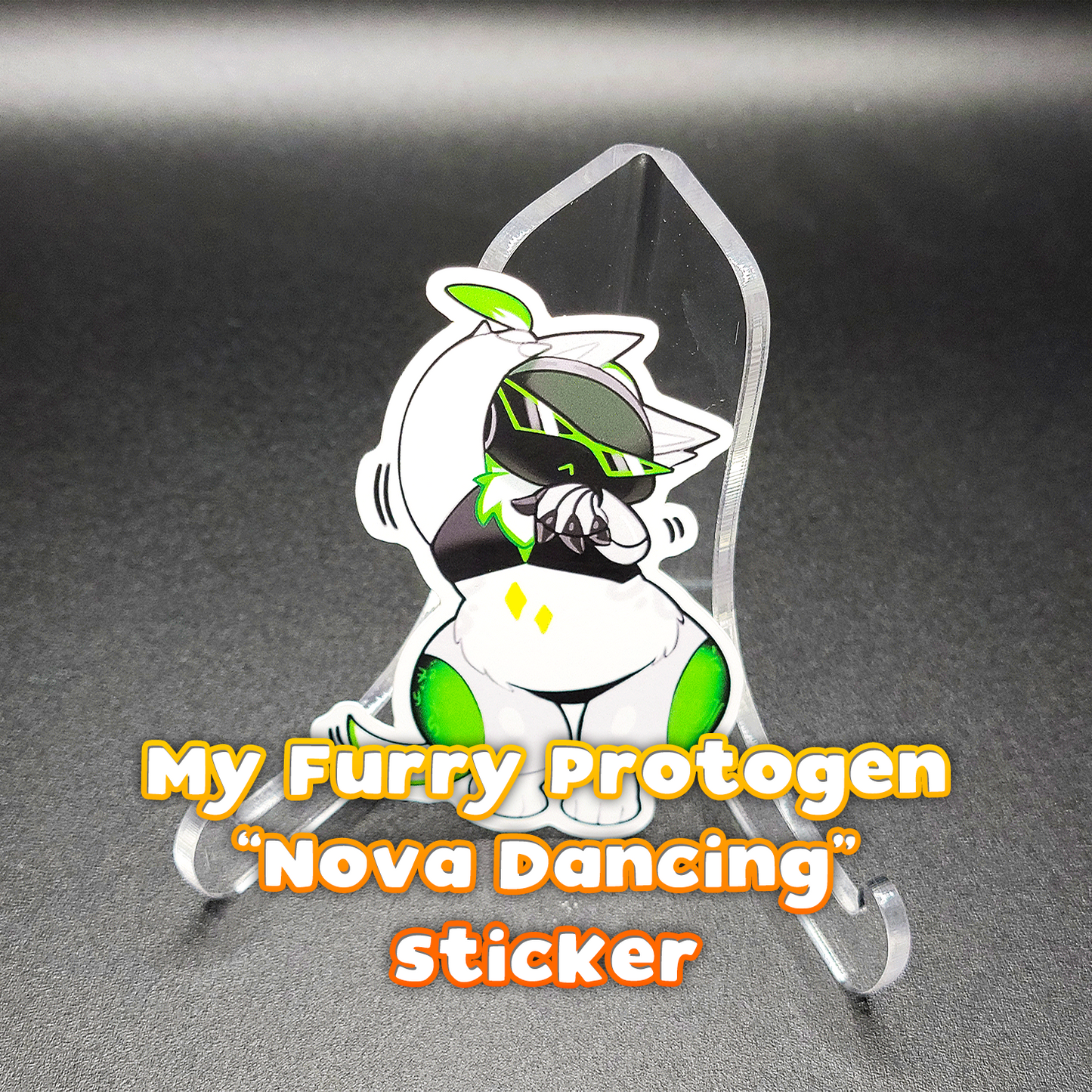My Furry Protogen "Nova Dancing" Sticker