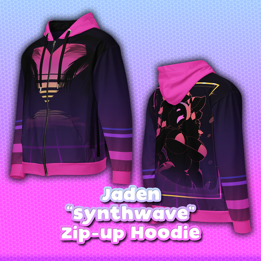 Jaden "Synthwave" Zip-Up Hoodie